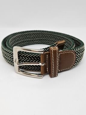 USG Women's Belt - Breezy Green/Off White Stretch Belt